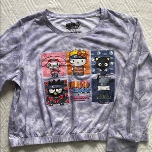 Hello Kitty ✨ Naruto Collab Graphic Shirt 3XL